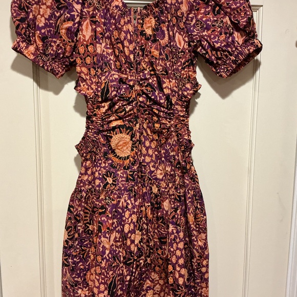 ❤️‍🔥CLEARANCE ❤️‍🔥 NWOT Ulla Johnson Floral Cotton Midi Dress, Size US 6 - Picture 8 of 8